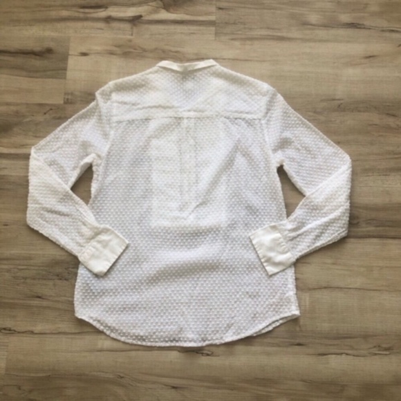 J. Crew Textured White Blouse - Picture 6 of 8